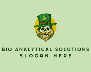 Lucky Skull Leprechaun logo design