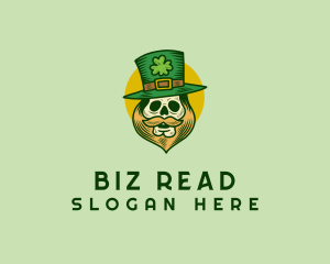 Lucky Skull Leprechaun logo design