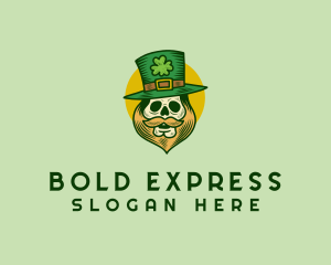 Lucky Skull Leprechaun logo design