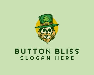 Lucky Skull Leprechaun logo design