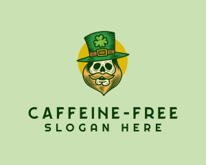 Lucky Skull Leprechaun logo design