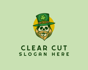 Lucky Skull Leprechaun logo design