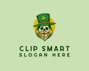 Lucky Skull Leprechaun logo design