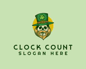 Lucky Skull Leprechaun logo design