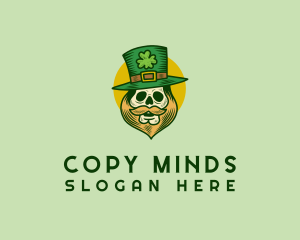 Lucky Skull Leprechaun logo design