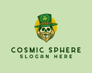 Lucky Skull Leprechaun logo design