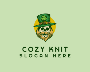 Lucky Skull Leprechaun logo design