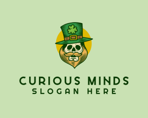 Lucky Skull Leprechaun logo design