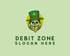 Lucky Skull Leprechaun logo design