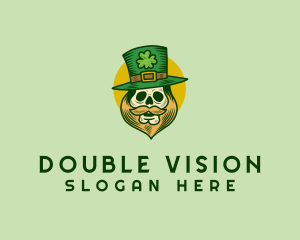 Lucky Skull Leprechaun logo design