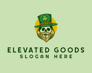 Lucky Skull Leprechaun logo design