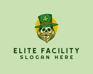 Lucky Skull Leprechaun logo design