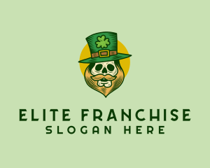 Lucky Skull Leprechaun logo design