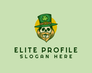 Lucky Skull Leprechaun logo design