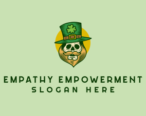 Lucky Skull Leprechaun logo design