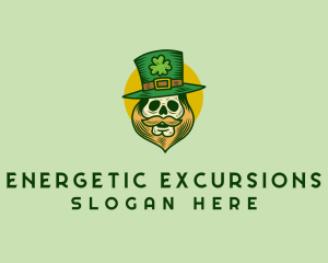 Lucky Skull Leprechaun logo design