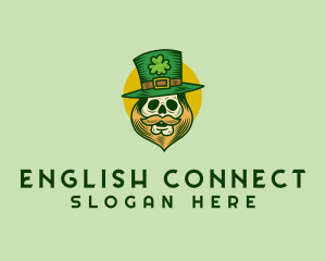 Lucky Skull Leprechaun logo design