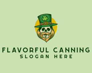 Lucky Skull Leprechaun logo design