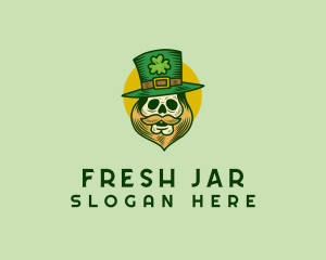 Lucky Skull Leprechaun logo design