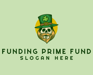 Lucky Skull Leprechaun logo design