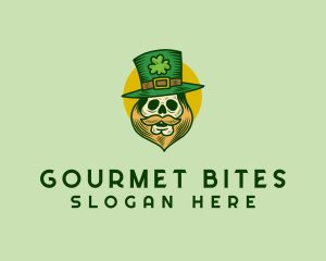 Lucky Skull Leprechaun logo design