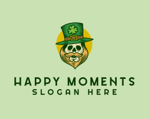 Lucky Skull Leprechaun logo design