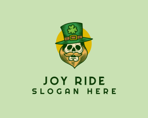 Lucky Skull Leprechaun logo design