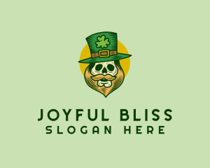 Lucky Skull Leprechaun logo design