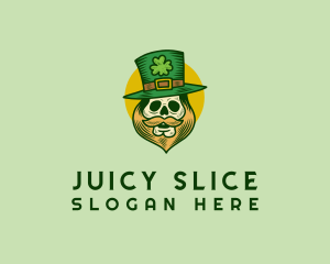 Lucky Skull Leprechaun logo design