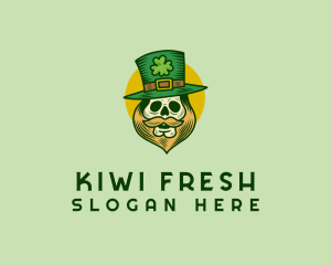 Lucky Skull Leprechaun logo design