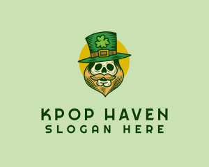 Lucky Skull Leprechaun logo design