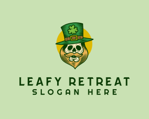 Lucky Skull Leprechaun logo design