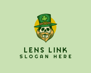 Lucky Skull Leprechaun logo design