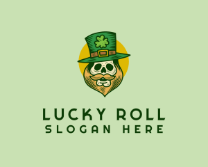 Lucky Skull Leprechaun logo design