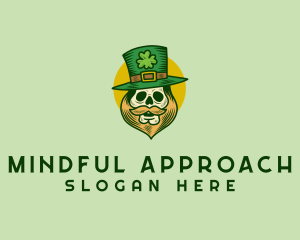 Lucky Skull Leprechaun logo design