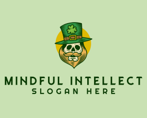 Lucky Skull Leprechaun logo design