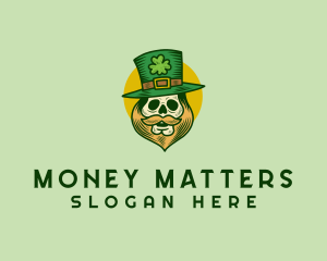 Lucky Skull Leprechaun logo design