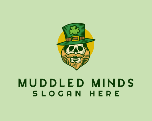 Lucky Skull Leprechaun logo design