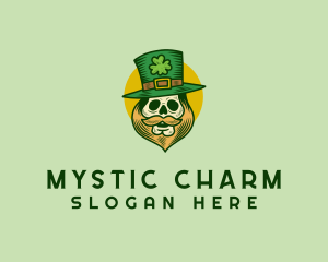 Lucky Skull Leprechaun logo design