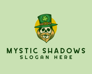 Lucky Skull Leprechaun logo design