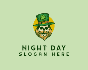 Lucky Skull Leprechaun logo design