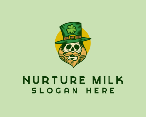 Lucky Skull Leprechaun logo design