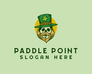 Lucky Skull Leprechaun logo design