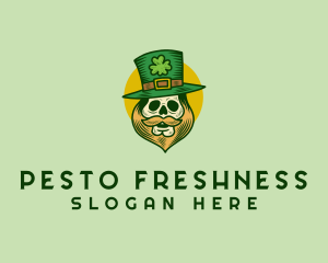 Lucky Skull Leprechaun logo design