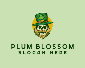 Lucky Skull Leprechaun logo design