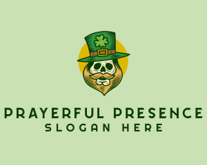 Lucky Skull Leprechaun logo design