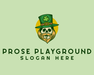 Lucky Skull Leprechaun logo design