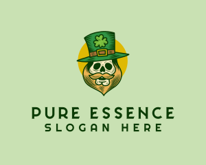 Lucky Skull Leprechaun logo design