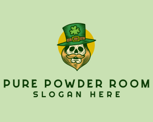 Lucky Skull Leprechaun logo design