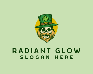 Lucky Skull Leprechaun logo design